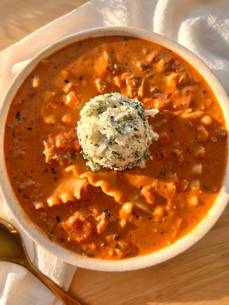 Creamy Lasagna Soup Recipe 3 Creamy Lasagna Soup