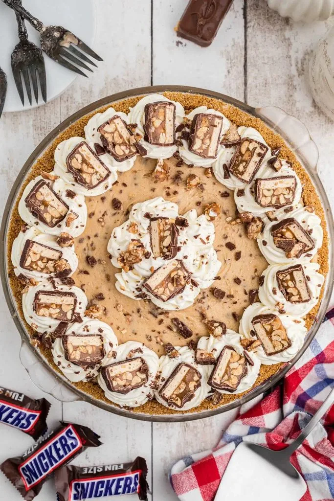 Snickers Pie Recipe 3 Snickers Pie