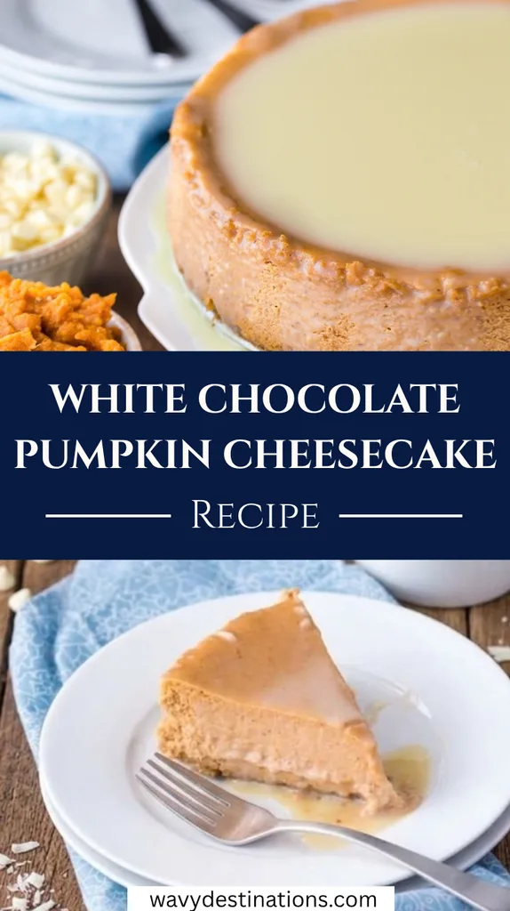 White Chocolate Pumpkin Cheesecake Recipe 1 White Chocolate Pumpkin Cheesecake