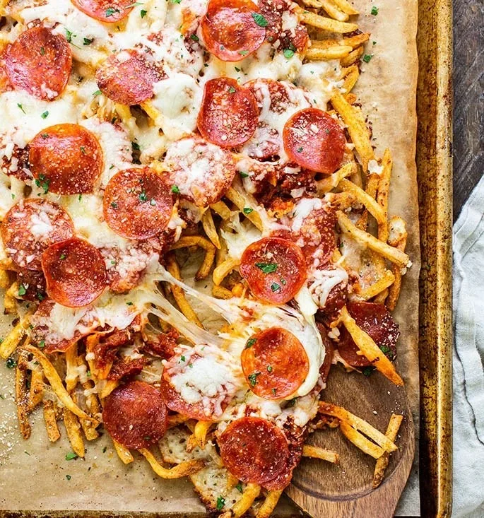 Baked Pizza Fries Recipe 2 Baked Pizza Fries