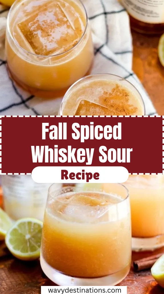 Fall Spiced Whiskey Sour Recipe 1 Fall Spiced Whiskey Sour