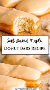 Soft Baked Maple Donut Bars