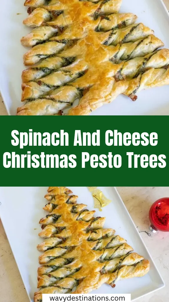 Spinach And Cheese Christmas Pesto Trees