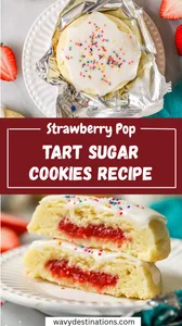 Strawberry Pop Tart Sugar Cookies