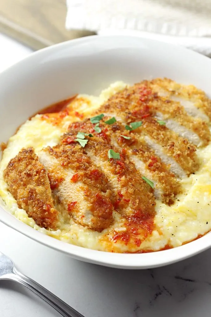 Cajun Chicken and Cheesy Grits Recipe 2 Cajun Chicken and Cheesy Grits