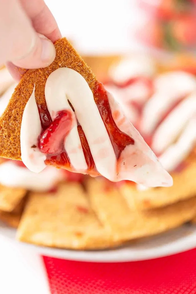 Strawberry Cheesecake Nachos