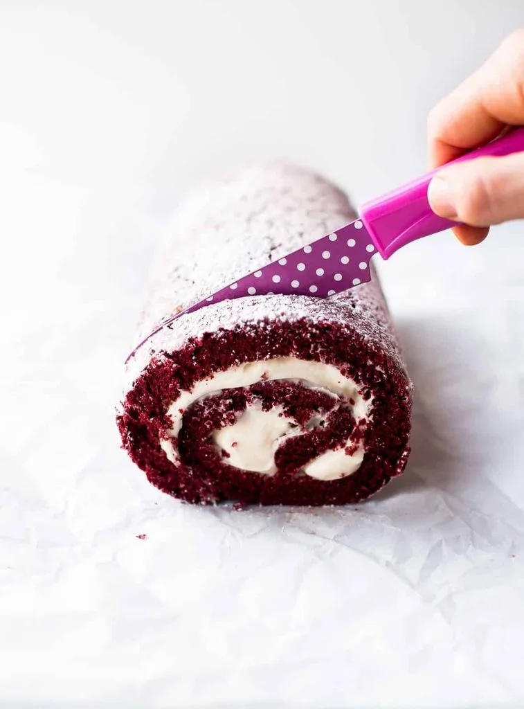 Red Velvet Yule Log Cake Recipe 2 Red Velvet Yule Log Cake
