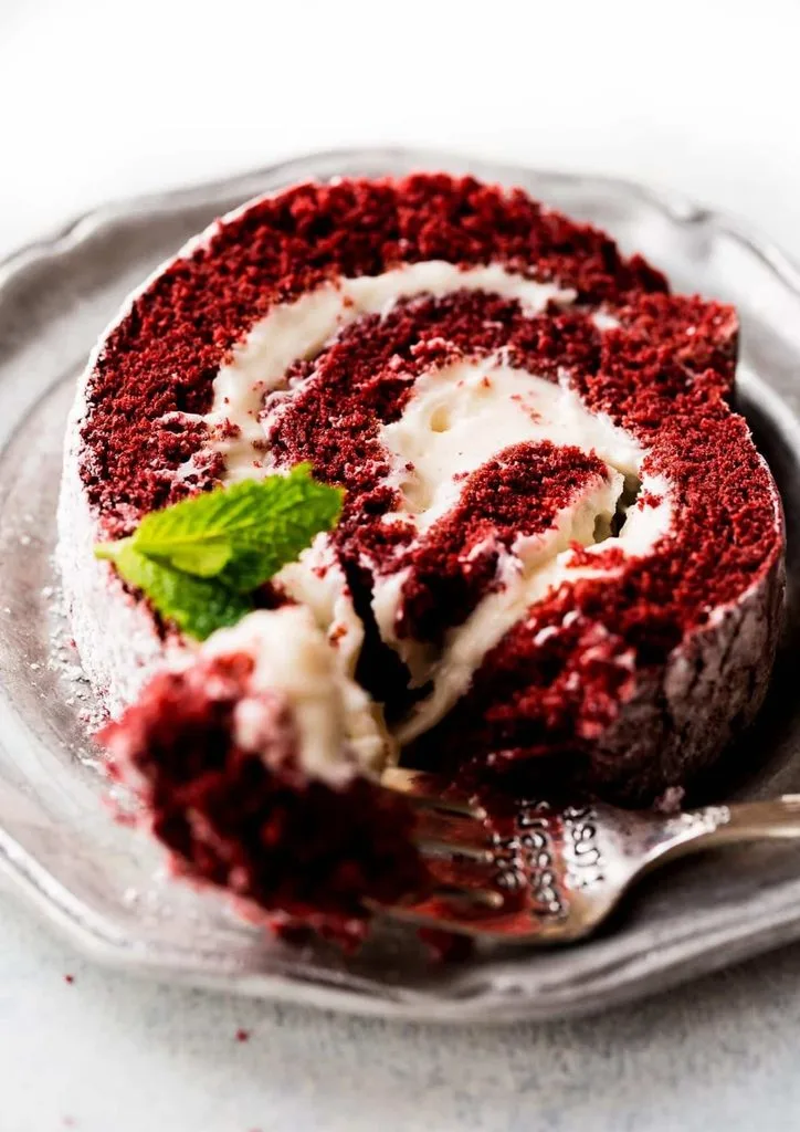 Red Velvet Yule Log Cake Recipe 4 Red Velvet Yule Log Cake
