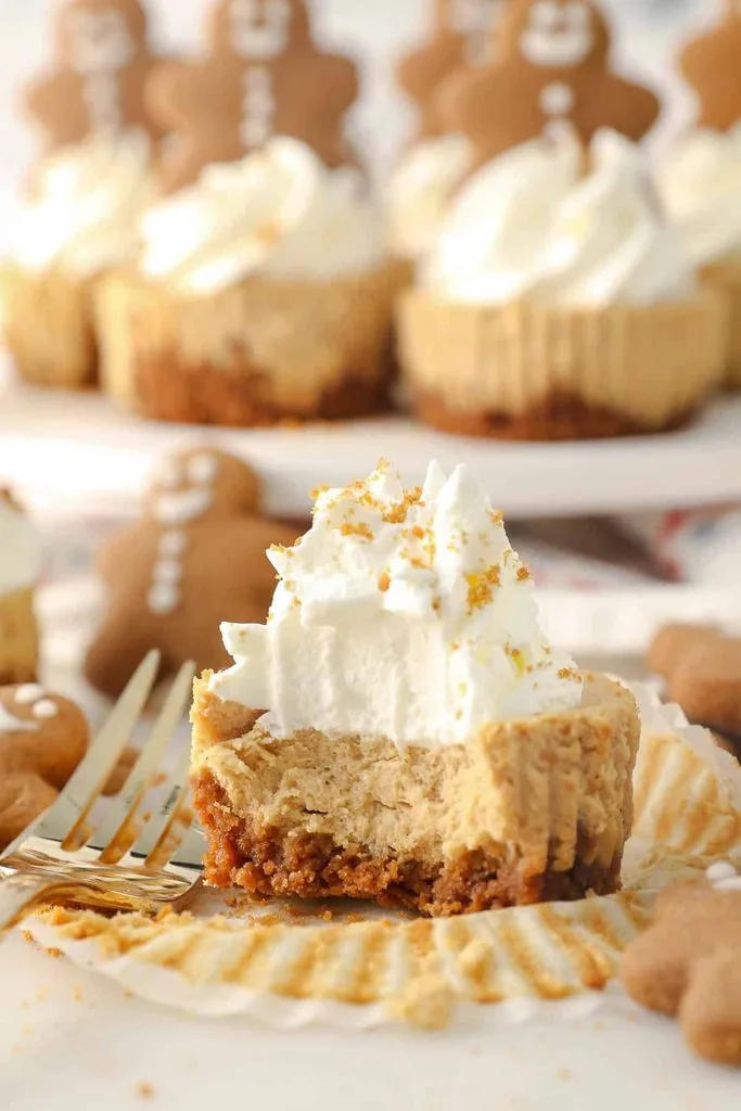 Mini Gingerbread Cheesecake Recipe 3 Mini Gingerbread Cheesecake