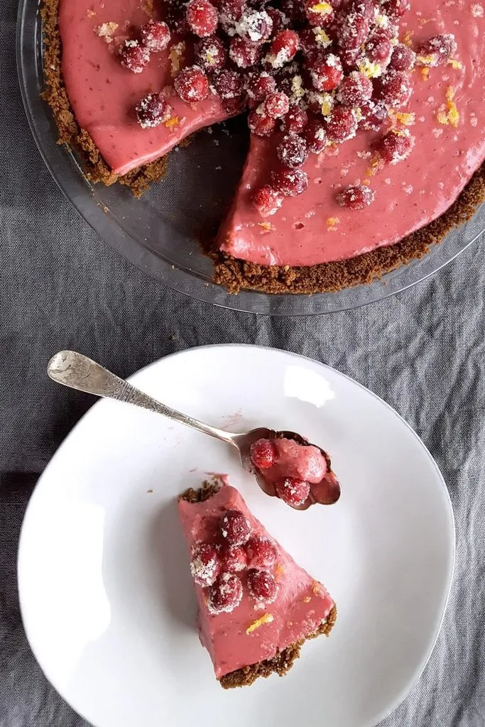 Cranberry Orange Pie with Gingersnap Crust Recipe