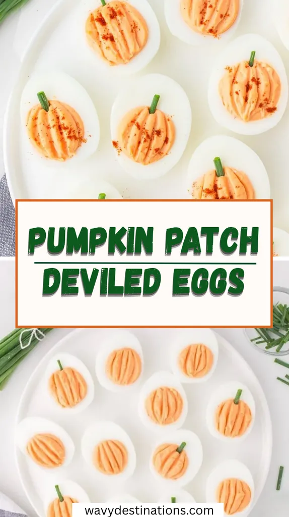 Pumpkin Patch Deviled Eggs