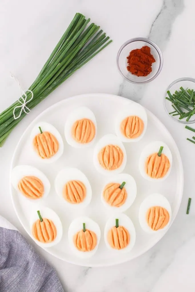 Pumpkin Patch Deviled Eggs