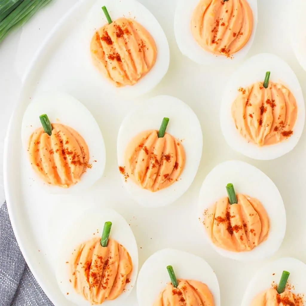 Pumpkin Patch Deviled Eggs