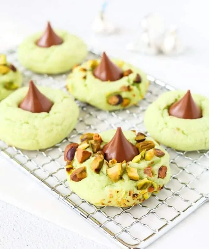 Pistachio Kiss Cookies