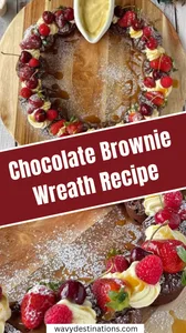 Chocolate Brownie Wreath