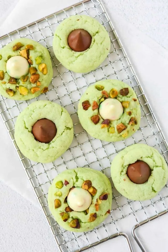 Pistachio Kiss Cookies