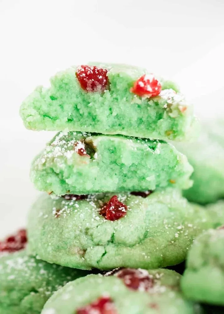 Cherry Pistachio Crinkle Cookies Recipe 2 Cherry Pistachio Crinkle Cookies