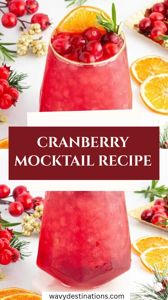 Cranberry Mocktail Recipe 1 Cranberry Mocktail
