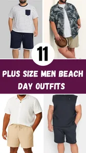 Plus Size Men Beach Day Outfits
