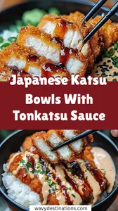 Japanese Katsu Bowls With Tonkatsu Sauce