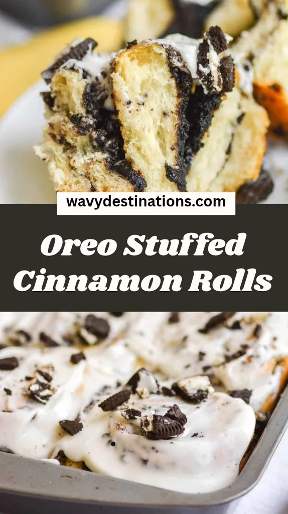 Oreo Stuffed Cinnamon Rolls