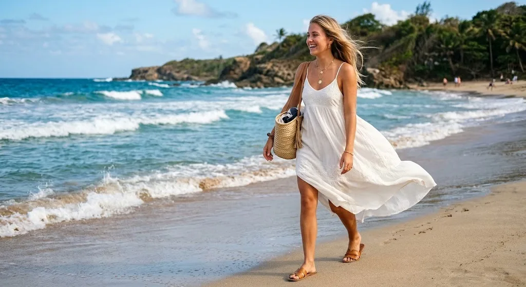 Flowy White Sundress