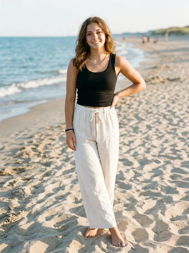 Linen Pants and a Tank Top