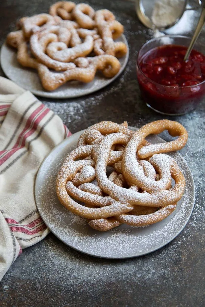 Strawberry Cheesecake Funnel Cake Fries Recipe 2 Strawberry Cheesecake Funnel Cake Fries