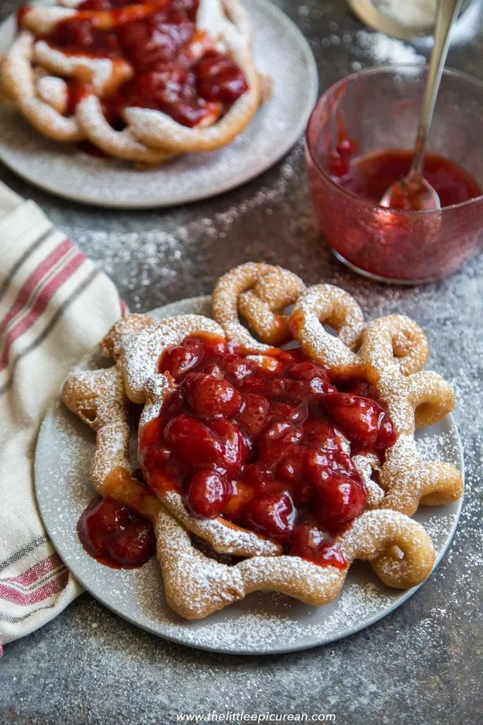 Strawberry Cheesecake Funnel Cake Fries Recipe 3 Strawberry Cheesecake Funnel Cake Fries