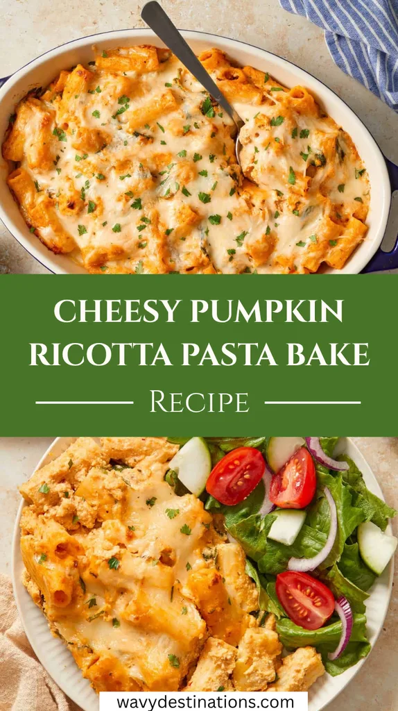 Cheesy Pumpkin Ricotta Pasta Bake Recipe 1 Cheesy Pumpkin Ricotta Pasta Bake Recipe