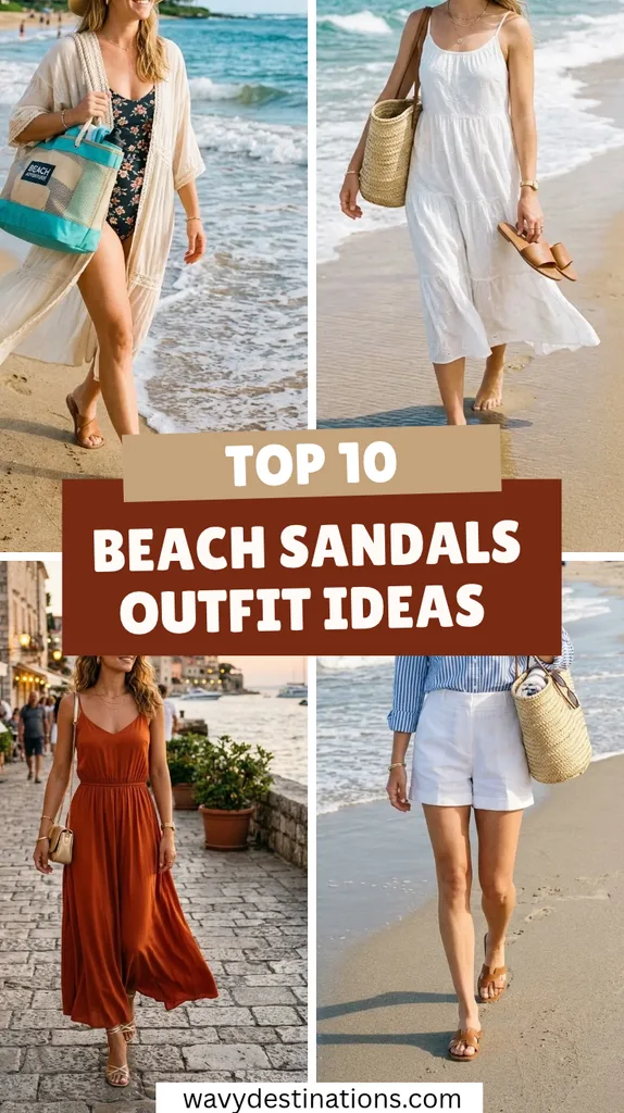 10 Beach Sandals Outfit Ideas for Women to Try This Summer 1 Beach Sandals Outfit Ideas