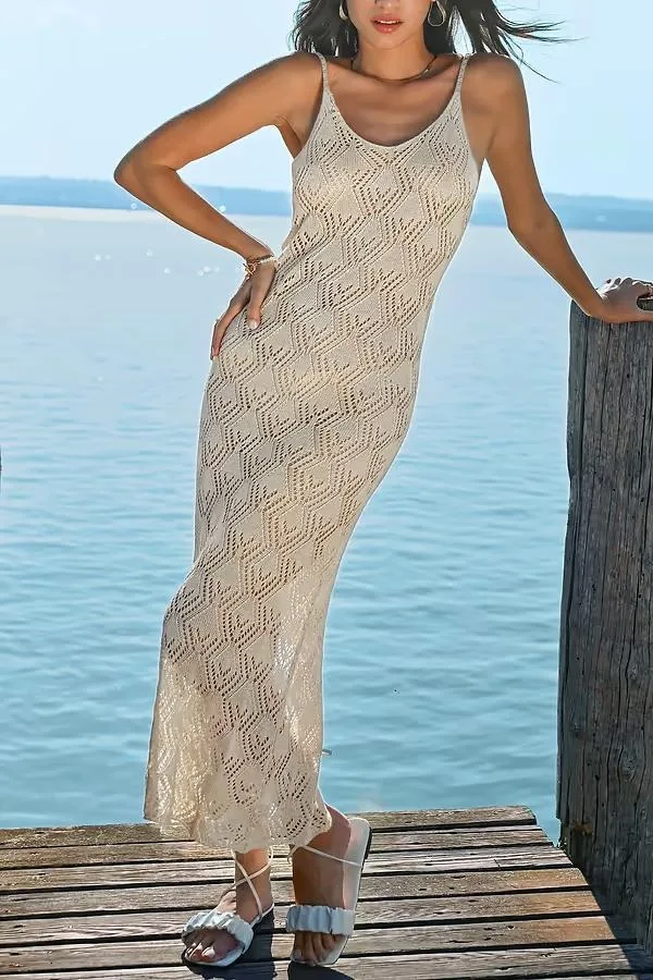 Crochet Bodycon Beach Dress