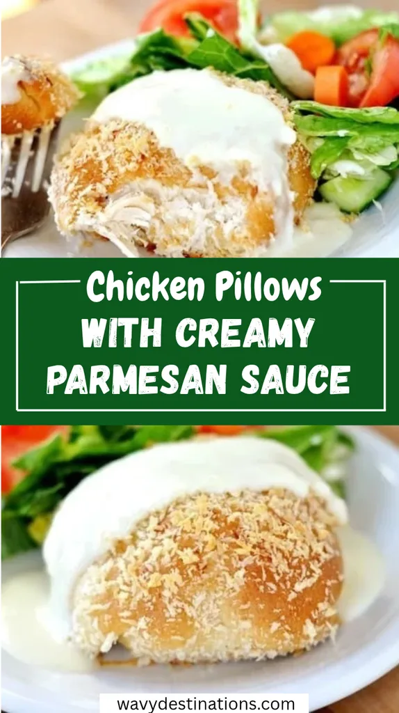 Chicken Pillows with Creamy Parmesan Sauce Recipe 1 Chicken Pillows with Creamy Parmesan Sauce Recipe