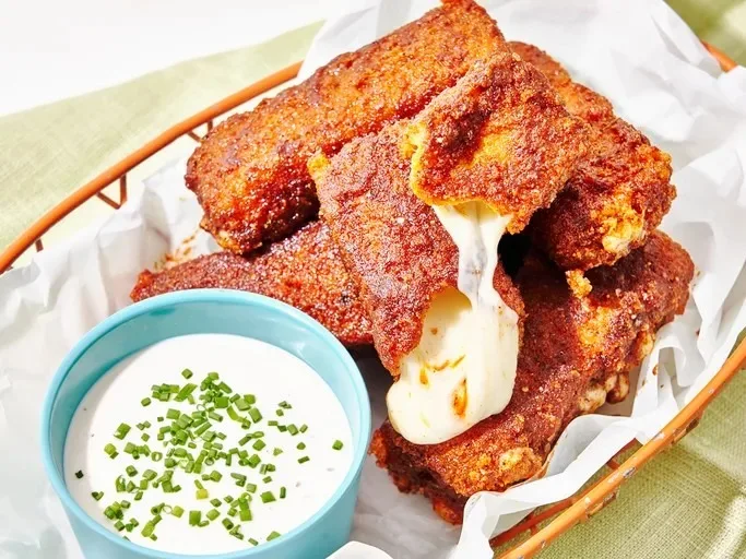 Nashville Hot Mozzarella Sticks Recipe 4 Nashville Hot Mozzarella Sticks