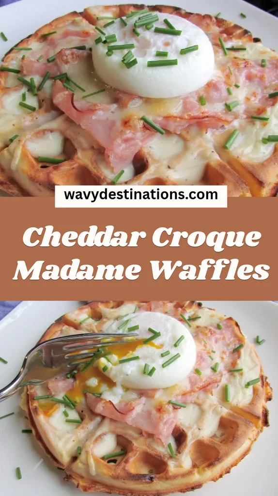 Cheddar Croque Madame Waffles Recipe 1 Cheddar Croque Madame Waffles