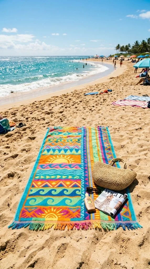 11 Beach Accessories for Women That Elevate Your Style 7 Colorful Beach Towel