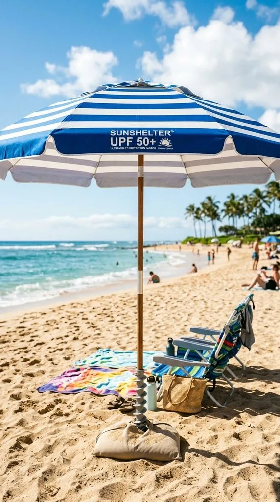 11 Beach Accessories for Women That Elevate Your Style 12 UPF Beach Umbrella
