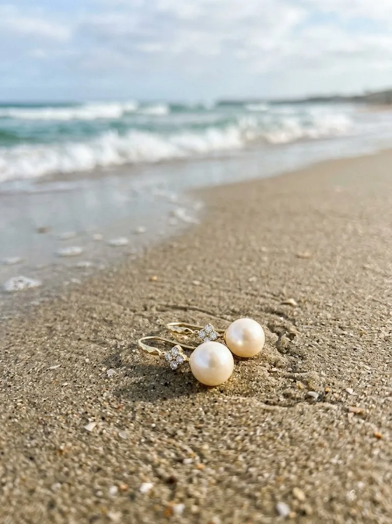 12 Beach Jewelry Ideas to Elevate Your Coastal Style 4 Pearl Drop Earrings