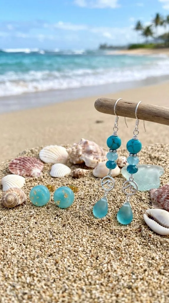 12 Beach Jewelry Ideas to Elevate Your Coastal Style 9 Ocean-Inspired Blue Earrings