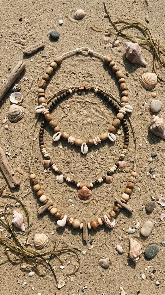 12 Beach Jewelry Ideas to Elevate Your Coastal Style 10 Natural Wooden Bead Necklaces