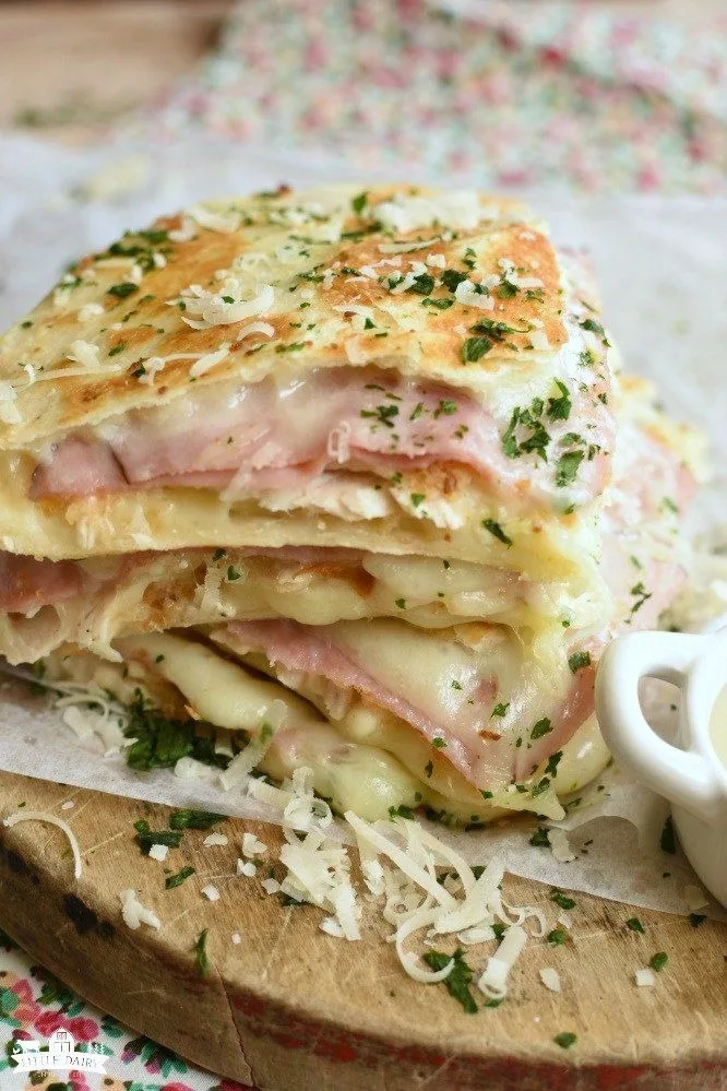Chicken Cordon Bleu Quesadillas
