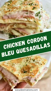 Chicken Cordon Bleu Quesadillas